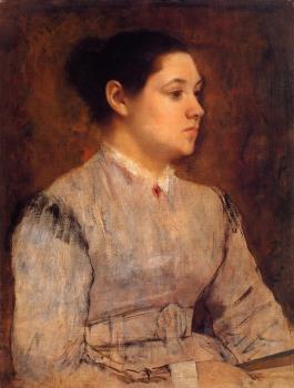 Edgar Degas : Portrait of a Young Woman II